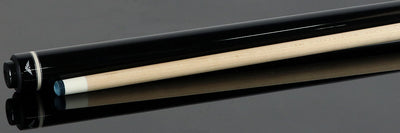 Cueroc White with Black and Silver Sport Graphic No Wrap Pool Cue