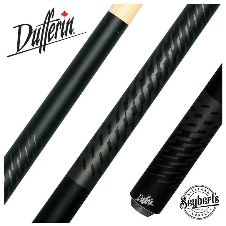 Dufferin Black and Gray Shadow Weave Wrapless Play Cue