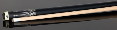 Dufferin Onyx Silver Play Cue with Linen Wrap