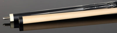 Dufferin Onyx Silver Play Cue with Linen Wrap