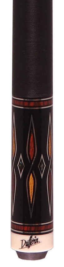 Dufferin Exotic Obsidian Play Cue with Linen Wrap