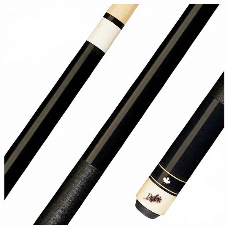 Dufferin Black Stain Pool Cue with Nylon Wrap