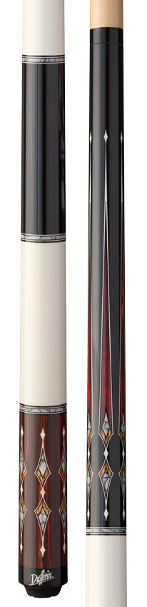 Dufferin Black/White and Rengas Wood Graphic Wrapless Pool Cue