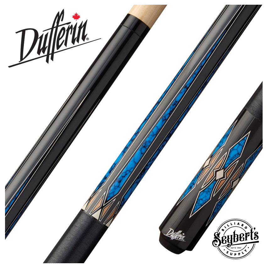 Dufferin Midnight Horizon Pool Cue with Linen Wrap - Seybert's