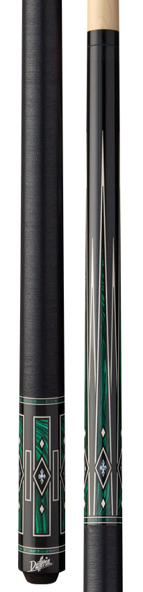 Dufferin Emerald Night Pool Cue with Linen Wrap