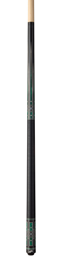 Dufferin Emerald Night Pool Cue with Linen Wrap