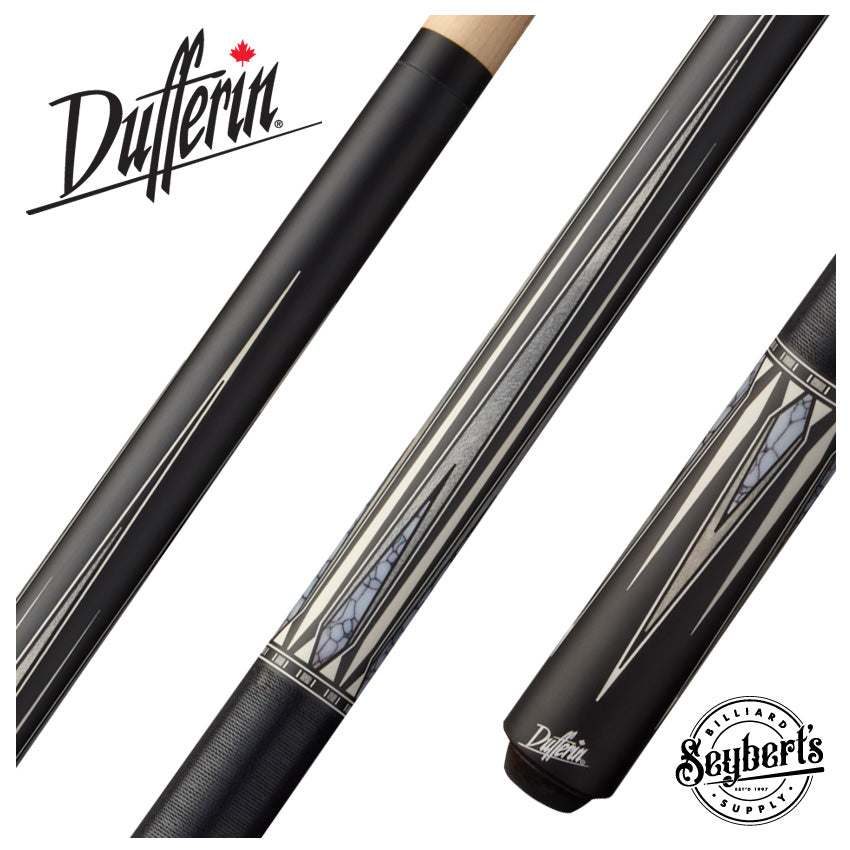 Dufferin Classic Noir Pool Cue with Linen Wrap - Seybert's