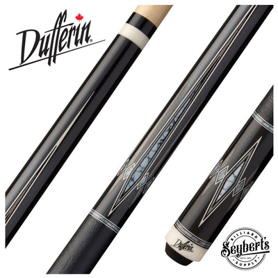 Dufferin Slate Shadow Pool Cue with Leather Wrap