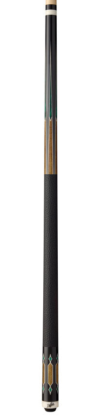 Dufferin Malachite Crown Pool Cue with Embossed Leather Wrap