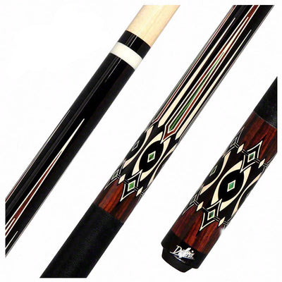 Dufferin 10 Point Black / Cocobolo Graphic Pool Cue - D544