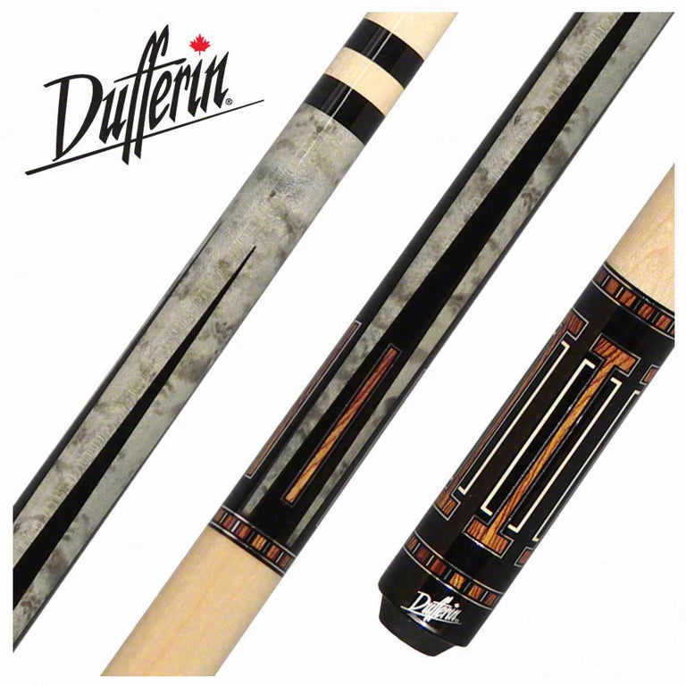 Dufferin Grey Stain 6 point Bocote Graphic Pool Cue - D545