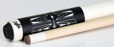 Dufferin D548 6 point Black / White Graphic Pool Cue