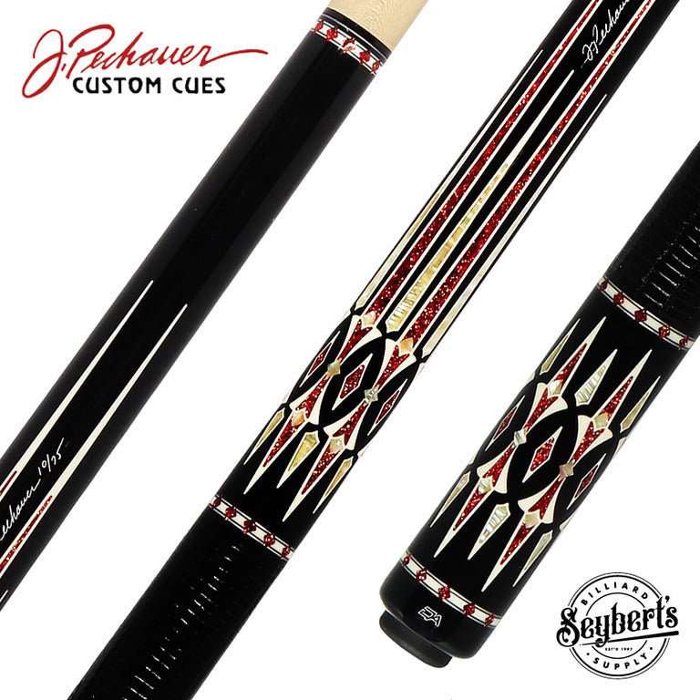 Pechauer David Alcaide 3 Ruby Champions Collection Pool Cue - DA3R