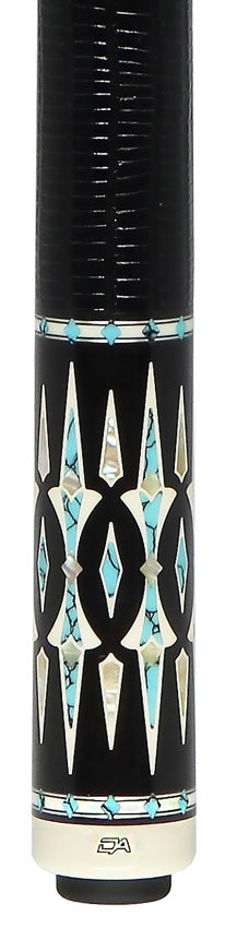 Pechauer David Alcaide 3 Turquoise Champions Collection Pool Cue - DA3T