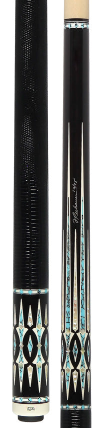 Pechauer David Alcaide 3 Turquoise Champions Collection Pool Cue - DA3T