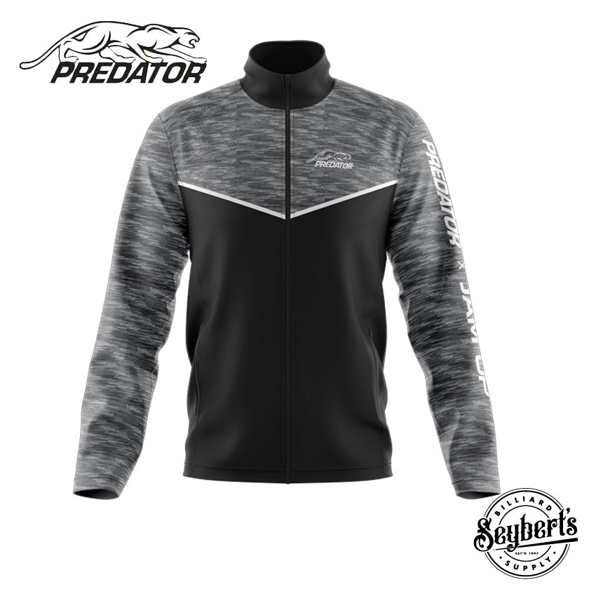 Predator Heather Gray Splice Jacket - Seybert's Billiards Supply