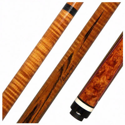 Pat Diveney DC1200 Bocote Butterfly Pool Cue with Kielwood 12.50mm Shaft - DC1200