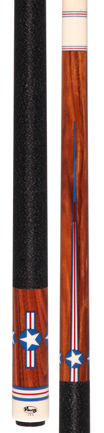 Viking Defender Series Rosewood with Roundel Emblem Inlays Pool Cue - DF1500