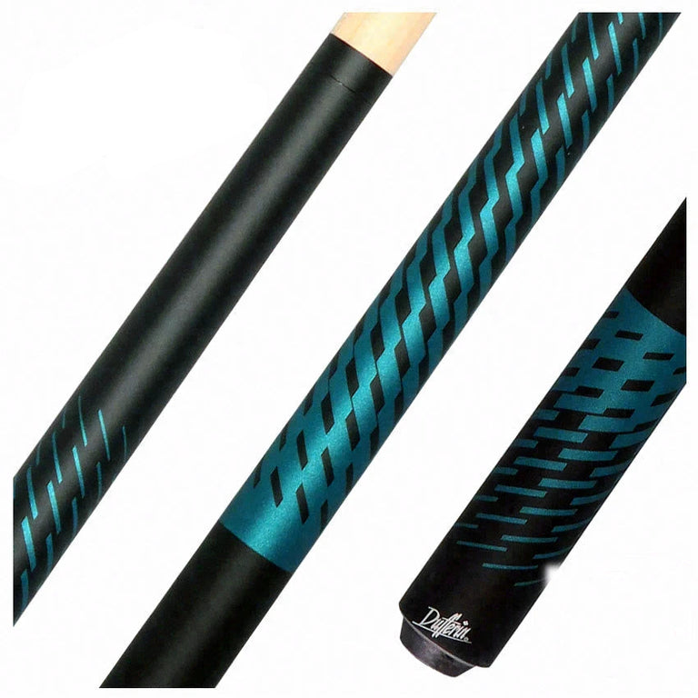 Dufferin Black and Blue Shadow Weave Wrapless Play Cue