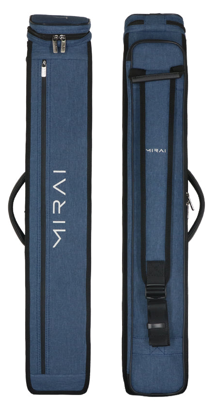 Mirai 3x5 Blue Hybrid Soft Pool Cue Case - Seybert's Billiards Supply