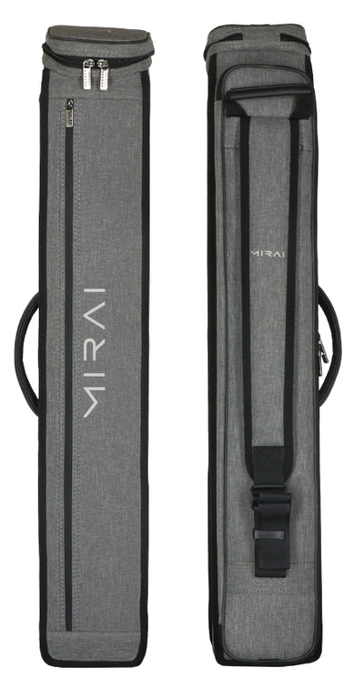 Mirai 3x5 Gray Hybrid Soft Pool Cue Case