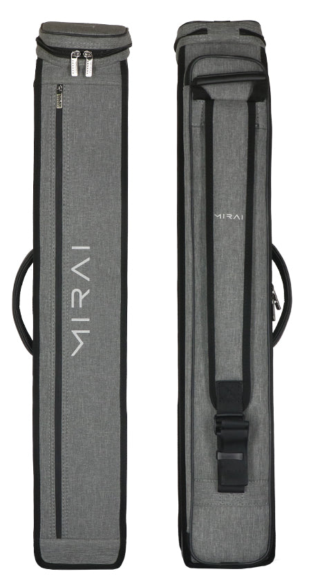 Mirai 3x5 Gray Hybrid Soft Pool Cue Case