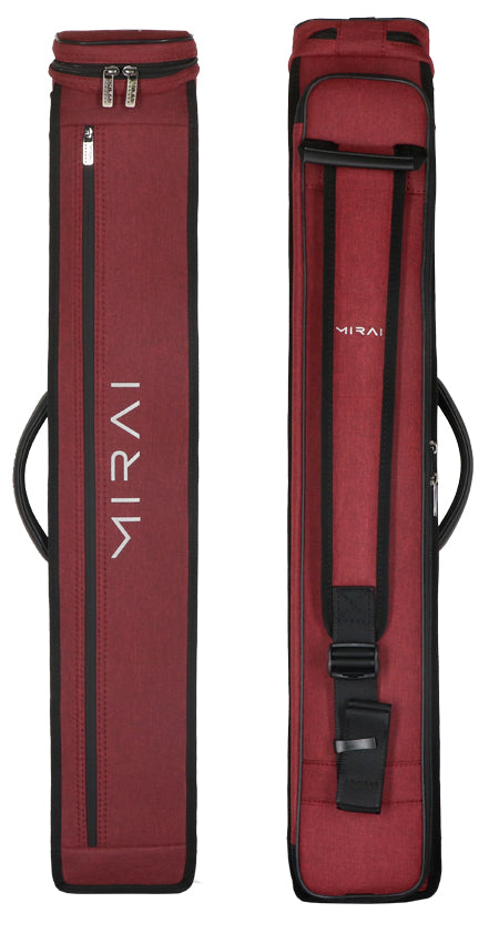 Mirai 3x5 Burgundy Hybrid Soft Pool Cue Case