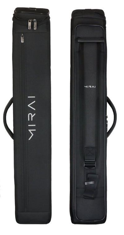 Mirai 3x5 Black Hybrid Soft Pool Cue Case