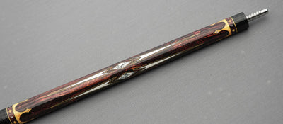 EVO Crown Series Ancient Oak Leather Wrap Pool Cue Maxbing Edition