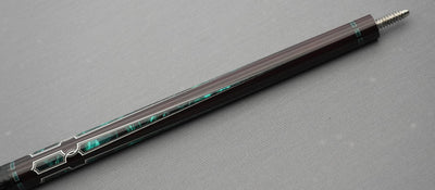 EVO Luna Malachite Eclipse Leather Wrap Pool Cue Maxbing Edition