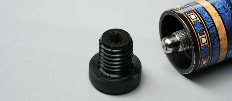 EVO Luna Sapphire Gate Leather Wrap Pool Cue Maxbing Edition