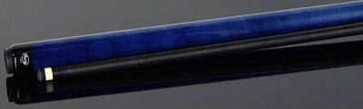 Viking Motore Series Midnight Black with 4 Blue Inlaid Points Play Cue with 12.5mm Siege Carbon Fiber Shaft