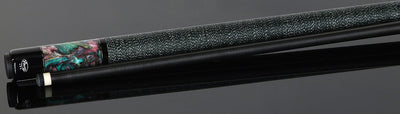 Viking Bedlam Series Smoke-Stained Maple with Galaxy Shimmer Pearl Play Cue with 12.5mm Siege Carbon Fiber Shaft