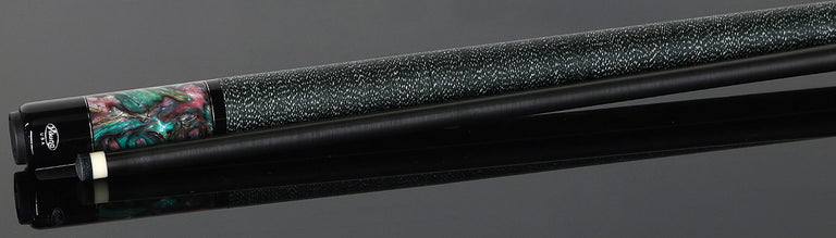 Viking Bedlam Series Smoke-Stained Maple with Galaxy Shimmer Pearl Play Cue with 12.5mm Siege Carbon Fiber Shaft