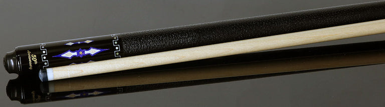 McDermott 50th Anniversary Series Birdseye Maple with Blue River Agate Points Cue with i-2 Shaft and Commemorative 1x1 Case