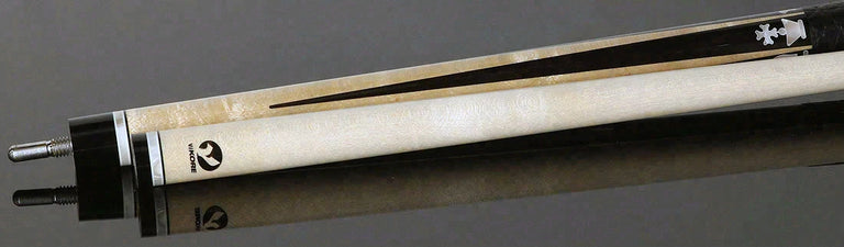 Viking Defender Series Maple with Ebony Points and White Pearl Chess Inlays Pool Cue - DF1200