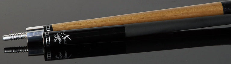 Meucci Exotic Wood Series Marblewood Pool Cue with Lizard Leather Wrap and Carbon Shaft - EWSMWC