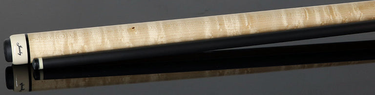 Jacoby Custom Heritage Collection Bocote and Birdseye Maple No Wrap Pool Cue with Ultra Pro Shaft