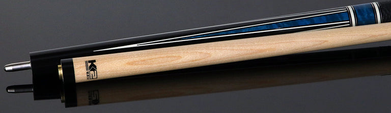 K2 Black/Gray/Blue 4 Point Graphic Pool Cue with 12.50mm LD Shaft - KL190BL