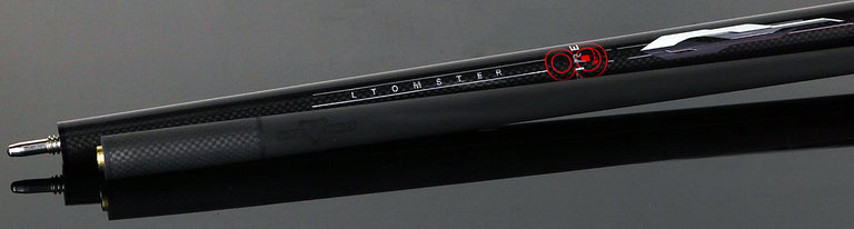 Little Monster 3K Black Carbon Weave Break Cue with Carbon Fiber Shaft