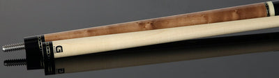 McDermott Walnut Stained Maple with Bone Urethane and Cocobolo Inlays Cue of the Month with G-Core Shaft