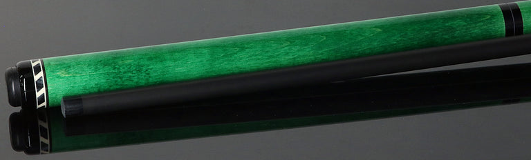 Jacoby BlaCkOut Green No Wrap Break/Jump Cue - JACBKOUTGR