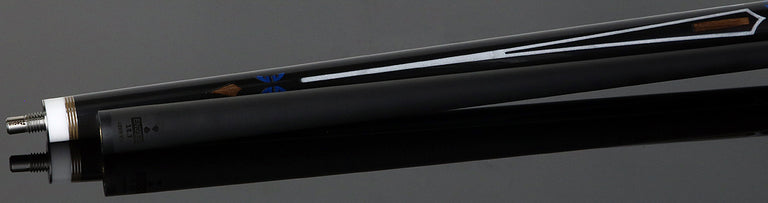 Becue Psyche 2 Carbon Fiber Play Cue with Walnut and Pearl White Inlays