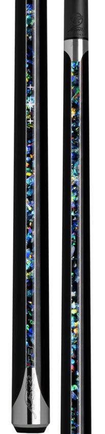 Predator P3 Galaxy Metallic Black with Galaxy Stripes No Wrap Pool Cue - Uni-loc