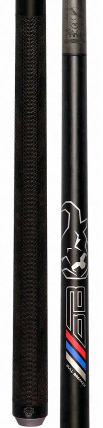 Bull Carbon Bull Breaker Gun Metal Break Cue with Multi-Zone Sport Grip Wrap