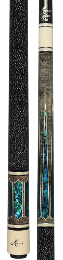 Meucci 2020 Cue - Grey - Blue Pearl - Black/White Wrap - Carbon Shaft