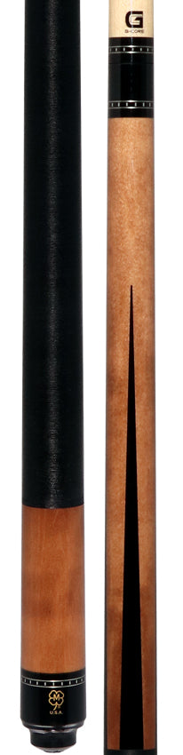McDermott Walnut Stained Maple Forearm with Black PointsPool Cue - G333