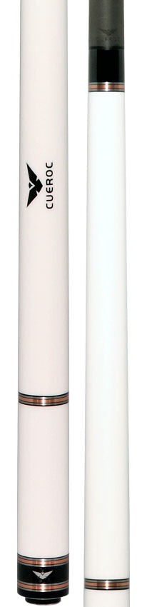 Cueroc Galaxy 2 White Colored Maple No Wrap Pool Cue with Carbon Fiber Shaft