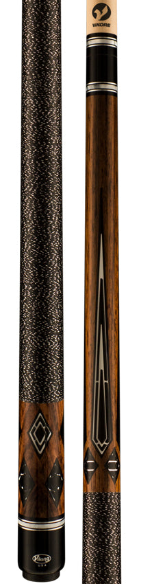 Viking Motore Series Rosewood with 116 Mirror and Black Inlays Play Cue