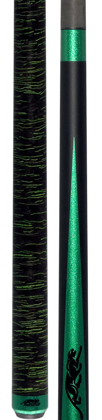 Predator SP2 Nova Limited Cue with Black/Green Impression Stacked Wrap Uni-Loc - SP2GRN1SLWIMPBKGRN